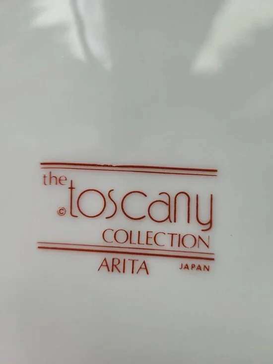 The Toscany Collection Arita Japan Porcelain Bowl Ashtray Red Gold Phoenix Desig - Picture 5 of 13